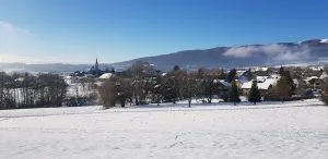 The plateau in winter